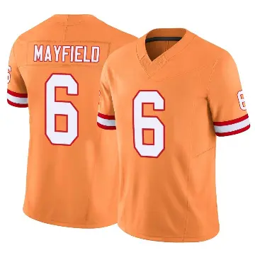＃6 Youth Baker Mayfield Orange Limited Tampa Bay Buccaneers Vapor F.U.S.E. Jersey