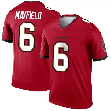 ＃6 Youth Baker Mayfield Red Legend Tampa Bay Buccaneers Jersey