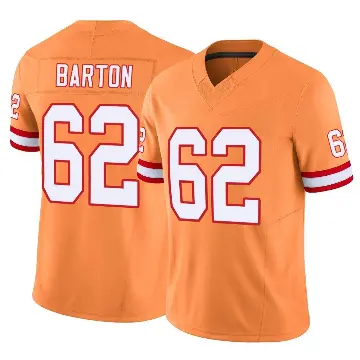 ＃62 Men's Graham Barton Orange Limited Tampa Bay Buccaneers Vapor F.U.S.E. Jersey
