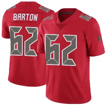 ＃62 Men's Graham Barton Red Limited Tampa Bay Buccaneers Color Rush Jersey