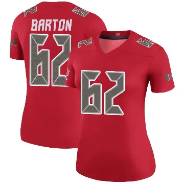 ＃62 Women's Graham Barton Red Legend Tampa Bay Buccaneers Color Rush Jersey