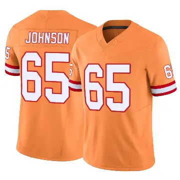 ＃65 Men's Ryan Johnson Orange Limited Tampa Bay Buccaneers Vapor F.U.S.E. Jersey