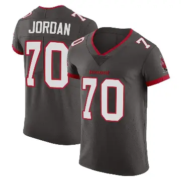 ＃70 Men's Michael Jordan Elite Tampa Bay Buccaneers Pewter Alternate Vapor Jersey