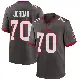 ＃70 Men's Michael Jordan Game Tampa Bay Buccaneers Pewter Alternate Jersey