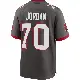 ＃70 Men's Michael Jordan Game Tampa Bay Buccaneers Pewter Alternate Jersey