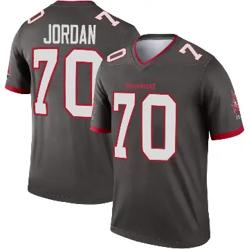 ＃70 Men's Michael Jordan Legend Tampa Bay Buccaneers Pewter Alternate Jersey