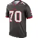 ＃70 Men's Michael Jordan Legend Tampa Bay Buccaneers Pewter Alternate Jersey