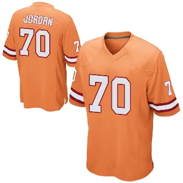 ＃70 Men's Michael Jordan Orange Game Tampa Bay Buccaneers Alternate Jersey