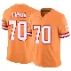 ＃70 Men's Michael Jordan Orange Limited Tampa Bay Buccaneers Vapor F.U.S.E. Jersey