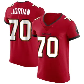 ＃70 Men's Michael Jordan Red Elite Tampa Bay Buccaneers Vapor Jersey