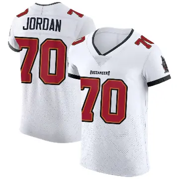 ＃70 Men's Michael Jordan White Elite Tampa Bay Buccaneers Vapor Jersey