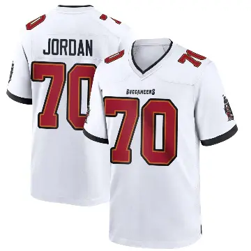 ＃70 Men's Michael Jordan White Game Tampa Bay Buccaneers Jersey