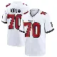 ＃70 Men's Michael Jordan White Game Tampa Bay Buccaneers Jersey