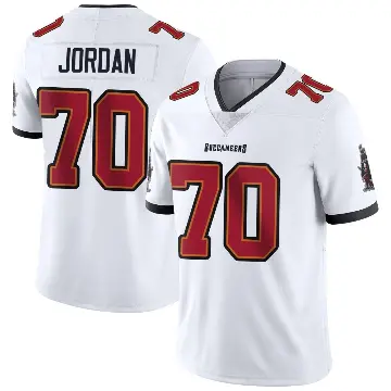 ＃70 Men's Michael Jordan White Limited Tampa Bay Buccaneers Vapor Untouchable Jersey