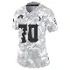 ＃70 Women's Michael Jordan Arctic Camo Limited Tampa Bay Buccaneers 2024 Salute to Service Jersey