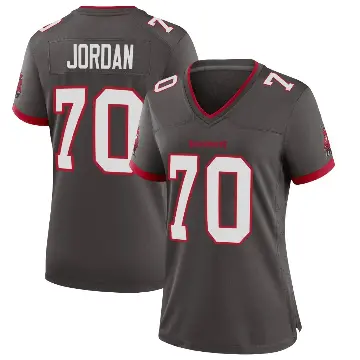 ＃70 Women's Michael Jordan Game Tampa Bay Buccaneers Pewter Alternate Jersey