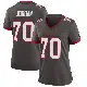 ＃70 Women's Michael Jordan Game Tampa Bay Buccaneers Pewter Alternate Jersey