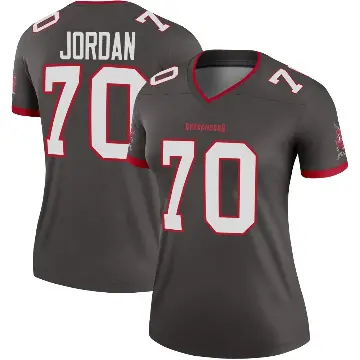 ＃70 Women's Michael Jordan Legend Tampa Bay Buccaneers Pewter Alternate Jersey