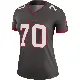 ＃70 Women's Michael Jordan Legend Tampa Bay Buccaneers Pewter Alternate Jersey