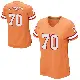 ＃70 Women's Michael Jordan Orange Game Tampa Bay Buccaneers Alternate Jersey