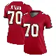 ＃70 Women's Michael Jordan Red Legend Tampa Bay Buccaneers Jersey