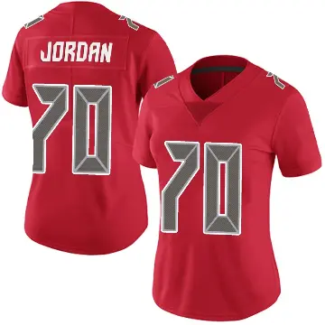 ＃70 Women's Michael Jordan Red Limited Tampa Bay Buccaneers Team Color Vapor Untouchable Jersey