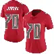 ＃70 Women's Michael Jordan Red Limited Tampa Bay Buccaneers Team Color Vapor Untouchable Jersey