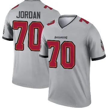 ＃70 Youth Michael Jordan Gray Legend Tampa Bay Buccaneers Inverted Jersey