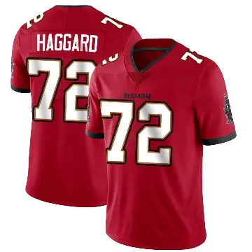 ＃72 Men's Luke Haggard Red Limited Tampa Bay Buccaneers Team Color Vapor Untouchable Jersey