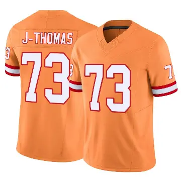 ＃73 Men's Dvon J-Thomas Orange Limited Tampa Bay Buccaneers Vapor F.U.S.E. Jersey