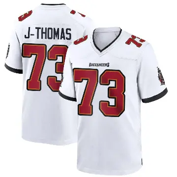 ＃73 Men's Dvon J-Thomas White Game Tampa Bay Buccaneers Jersey