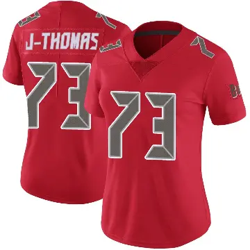 ＃73 Women's Dvon J-Thomas Red Limited Tampa Bay Buccaneers Color Rush Jersey