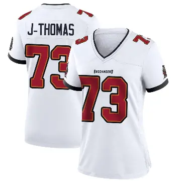 ＃73 Women's Dvon J-Thomas White Game Tampa Bay Buccaneers Jersey