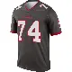 ＃74 Men's Tyler McLellan Legend Tampa Bay Buccaneers Pewter Alternate Jersey