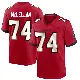 ＃74 Men's Tyler McLellan Red Game Tampa Bay Buccaneers Team Color Jersey