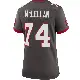 ＃74 Women's Tyler McLellan Game Tampa Bay Buccaneers Pewter Alternate Jersey