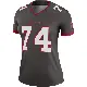 ＃74 Women's Tyler McLellan Legend Tampa Bay Buccaneers Pewter Alternate Jersey