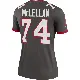 ＃74 Women's Tyler McLellan Legend Tampa Bay Buccaneers Pewter Alternate Jersey