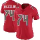 ＃74 Women's Tyler McLellan Red Limited Tampa Bay Buccaneers Color Rush Jersey