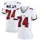 ＃74 Women's Tyler McLellan White Game Tampa Bay Buccaneers Jersey