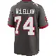 ＃74 Youth Tyler McLellan Game Tampa Bay Buccaneers Pewter Alternate Jersey