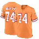 ＃74 Youth Tyler McLellan Orange Game Tampa Bay Buccaneers Throwback Jersey