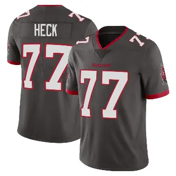 ＃77 Youth Charlie Heck Limited Tampa Bay Buccaneers Pewter Alternate Vapor Jersey