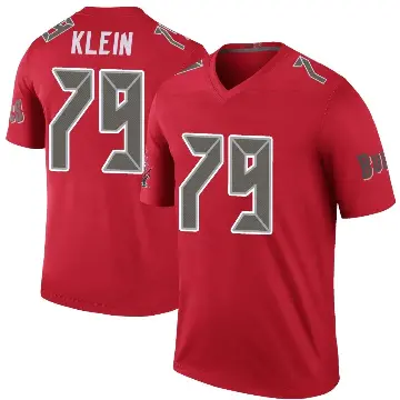 ＃79 Men's Elijah Klein Red Legend Tampa Bay Buccaneers Color Rush Jersey