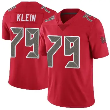 ＃79 Youth Elijah Klein Red Limited Tampa Bay Buccaneers Color Rush Jersey
