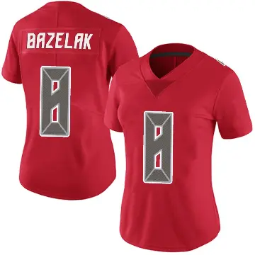 ＃8 Women's Connor Bazelak Red Limited Tampa Bay Buccaneers Team Color Vapor Untouchable Jersey