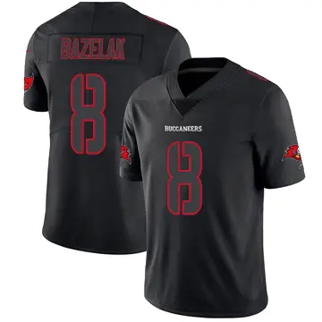 ＃8 Youth Connor Bazelak Black Impact Limited Tampa Bay Buccaneers Jersey