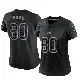 ＃80 Women's Tanner Knue Black Limited Tampa Bay Buccaneers Reflective Jersey