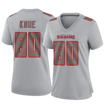 ＃80 Women's Tanner Knue Gray Game Tampa Bay Buccaneers Atmosphere Fashion Jersey
