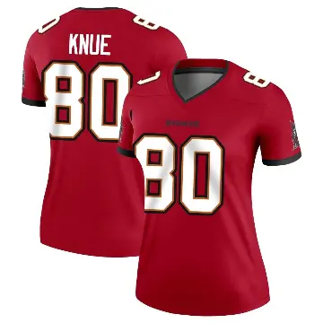 ＃80 Women's Tanner Knue Red Legend Tampa Bay Buccaneers Jersey